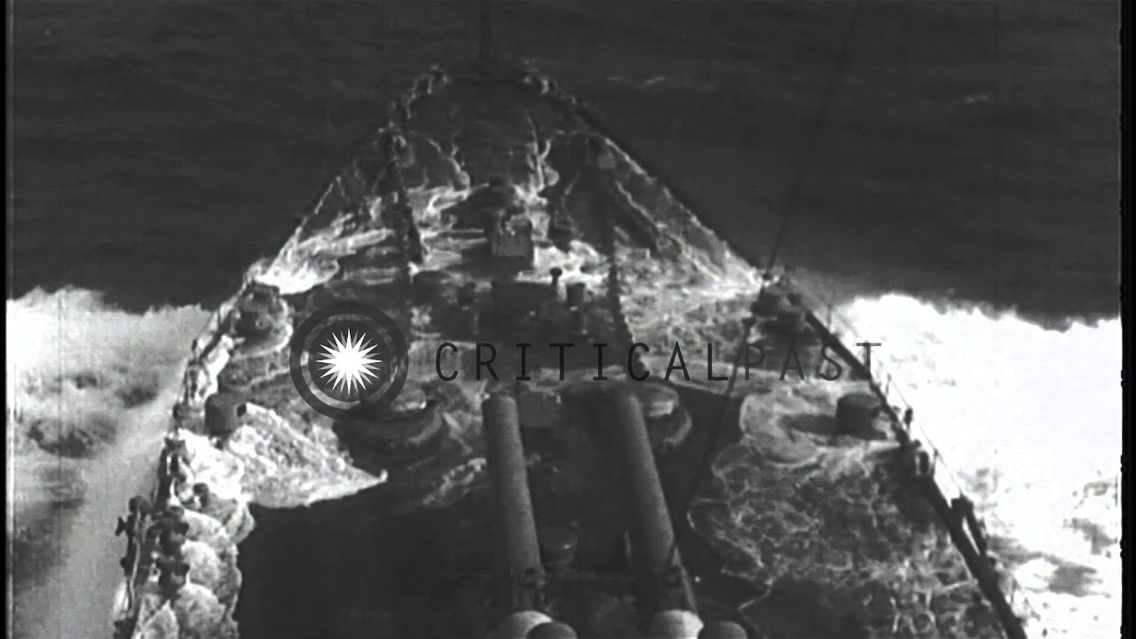 Sailors perform duties aboard a Japanese battleship during World War II. HD Stock Footage