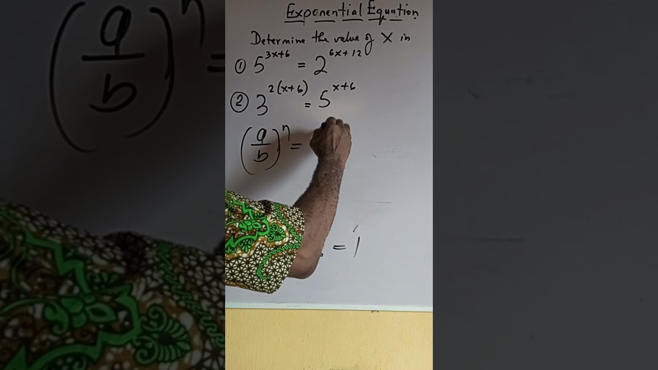 Exponential equation 