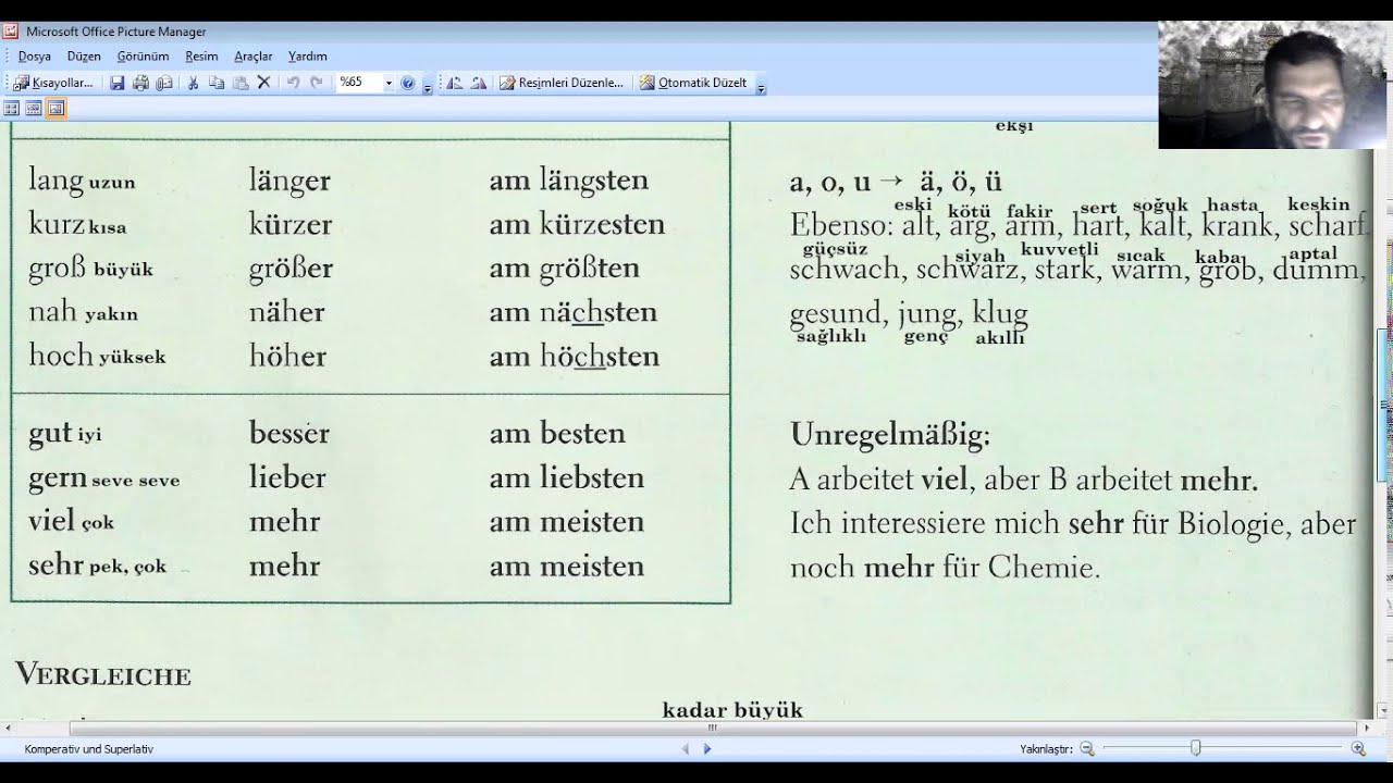 22. DERS : Komparativ und Superlativ (A2 / B1) - Sıfatların derecelendirilmesi