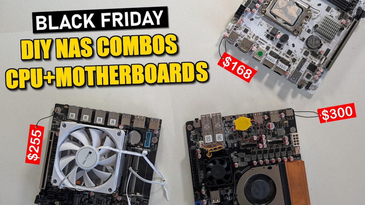 Black Friday DIY NAS Motherboards and CPU+MoBo Combo Deals