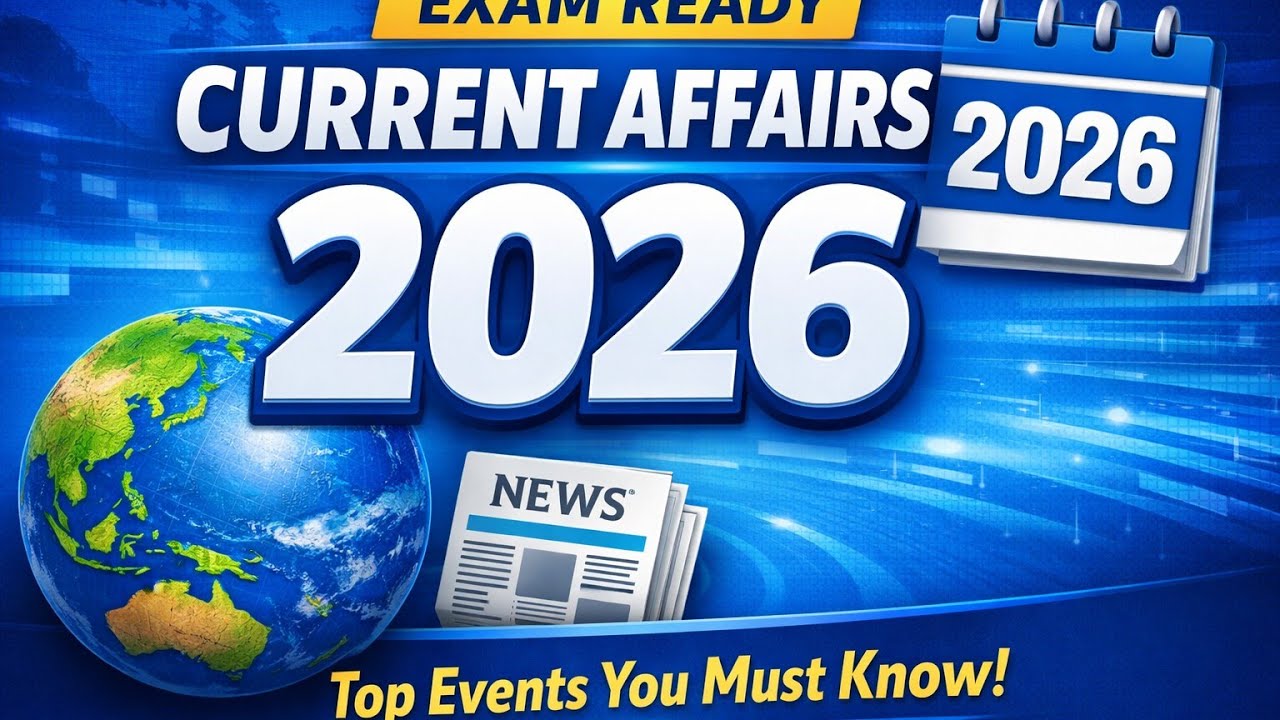 Current affairs update 2026. January month 