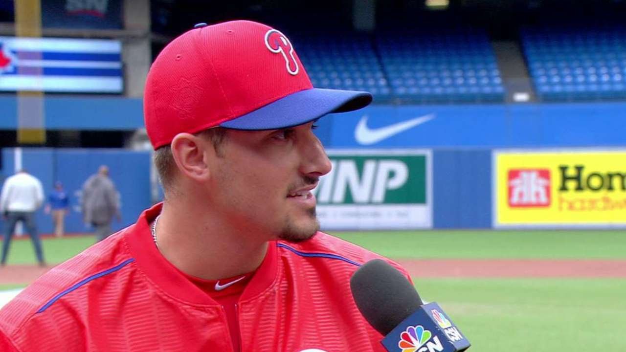 PHI@TOR: Eflin discusses making his MLB debut