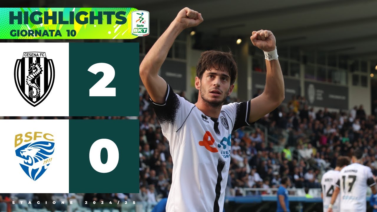 Cesena-Brescia 2-0 | Serie BKT | Doppietta di SHPENDI, il capocannoniere della Serie BKT