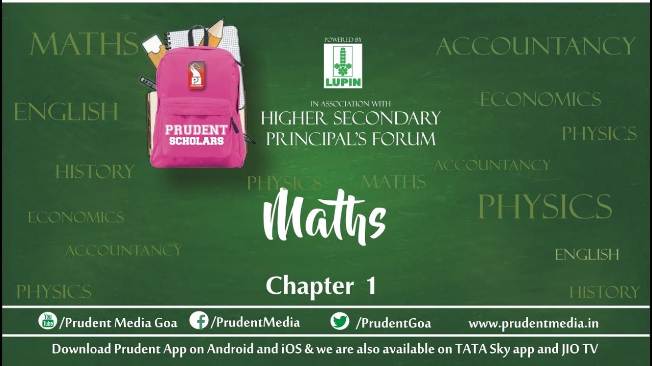 Prudent Scholars | Mathematics | Chapter 1 | Relations and Functions
