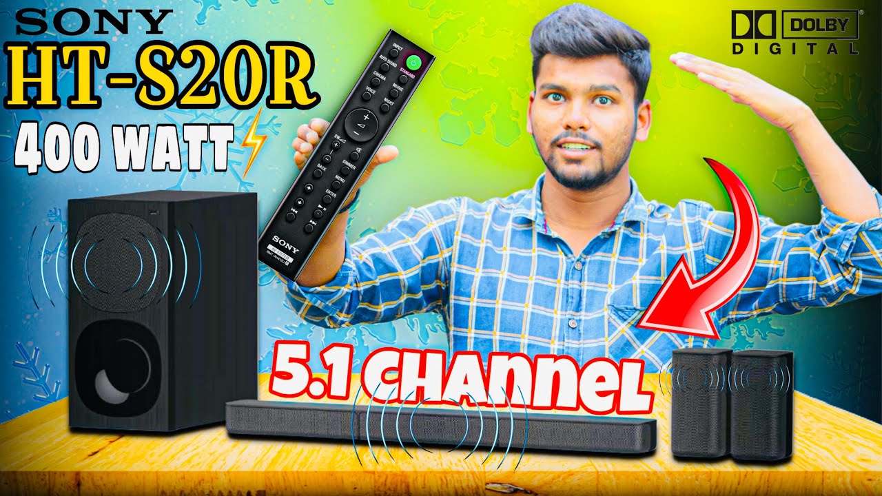 🔥Sony HT-S20R Soundbar Unboxing and Review Hindi 😱⚡️ || Best 5.1 Channel Soundbar Under 15000 💫