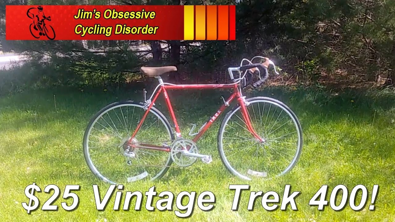 1984 Trek 400 Road Bike Review - Vintage Steel Road Bike For $25!