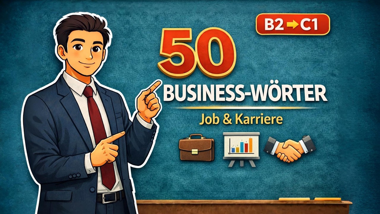 50 Business-W&ouml;rter, die du JETZT brauchst! | Deutsch f&uuml;r Job & Karriere | B2 ➜ C1