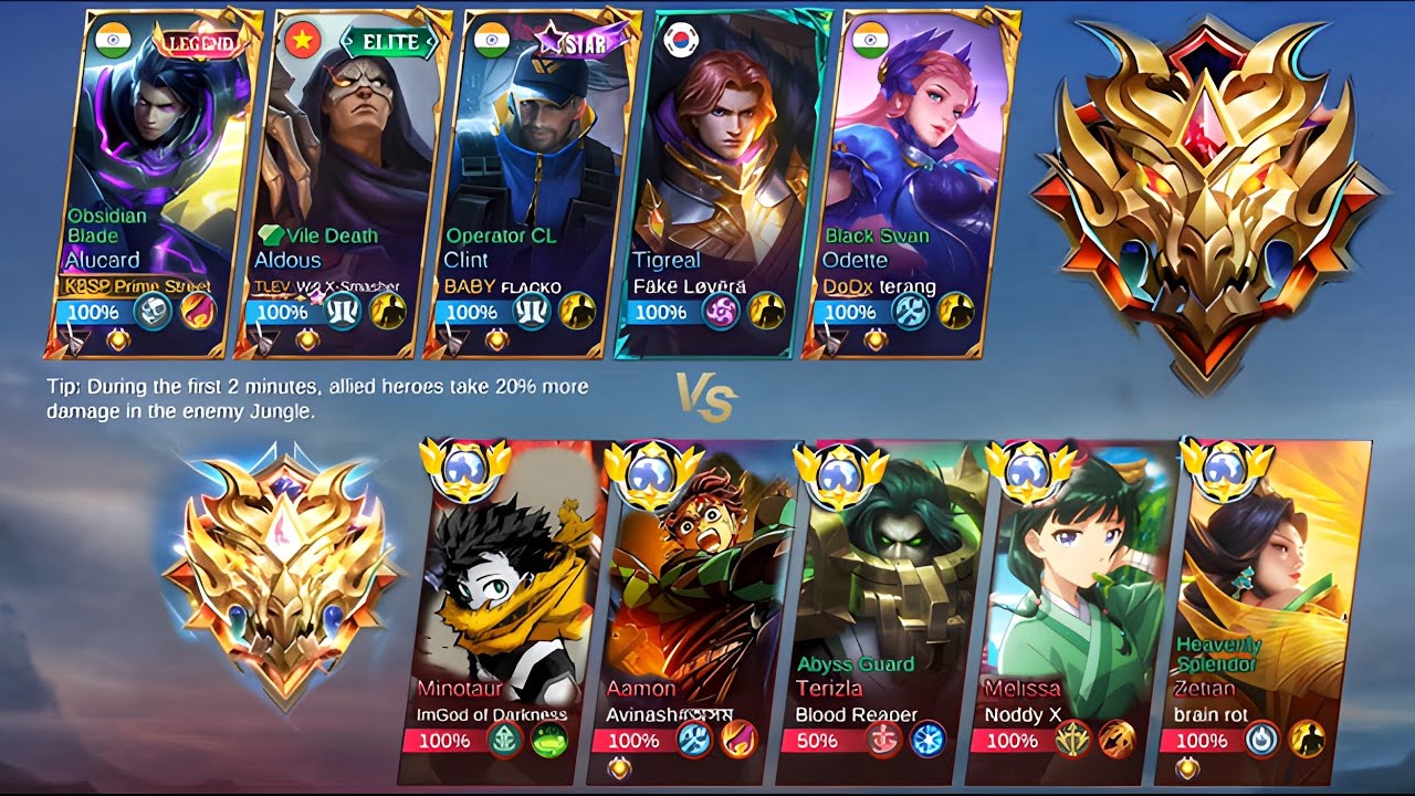 5 Mythic Immortal Pro Enemy Vs Global Alucard( The Most Intense Match In 2025) Who Win?