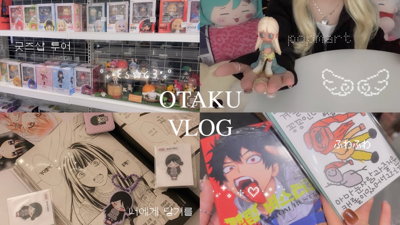 ̳͟͞͞♡ ⌜오타쿠 브이로그⌟ 오하아사 꼴찌의 오타쿠투어 ( ꐦ◜ᴗ◝) 굿즈샵투어 • 애니팝 • 가챠 • 코엑스 •미래의미래 • 팝마트 • 굿즈깡 • 통판