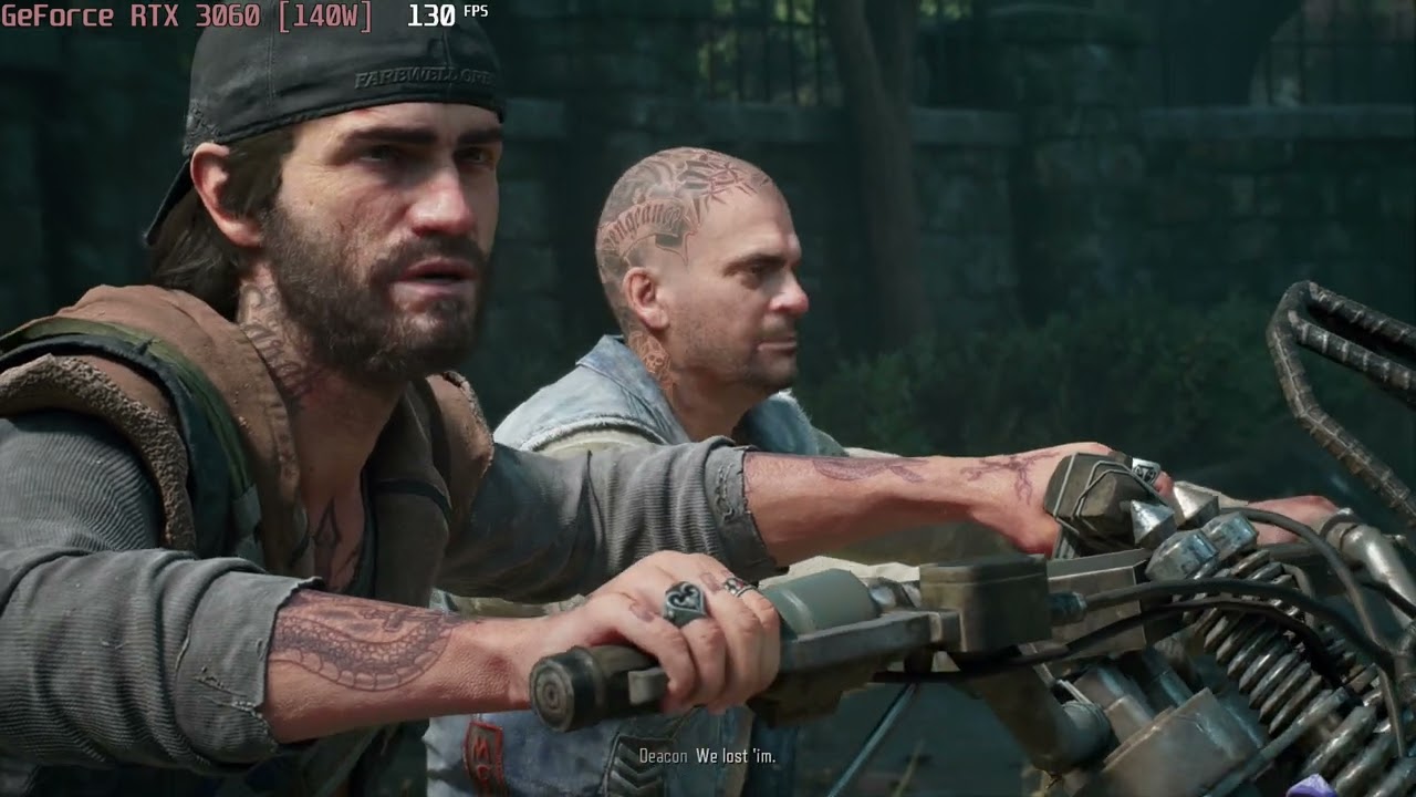 🎮 NVIDIA GeForce RTX 3060 [Laptop, 140W] - Days Gone gameplay benchmarks (1080p)