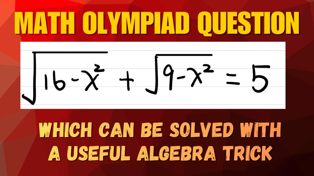 Math Olympiad | Why This Algebra Trick Is So Powerful