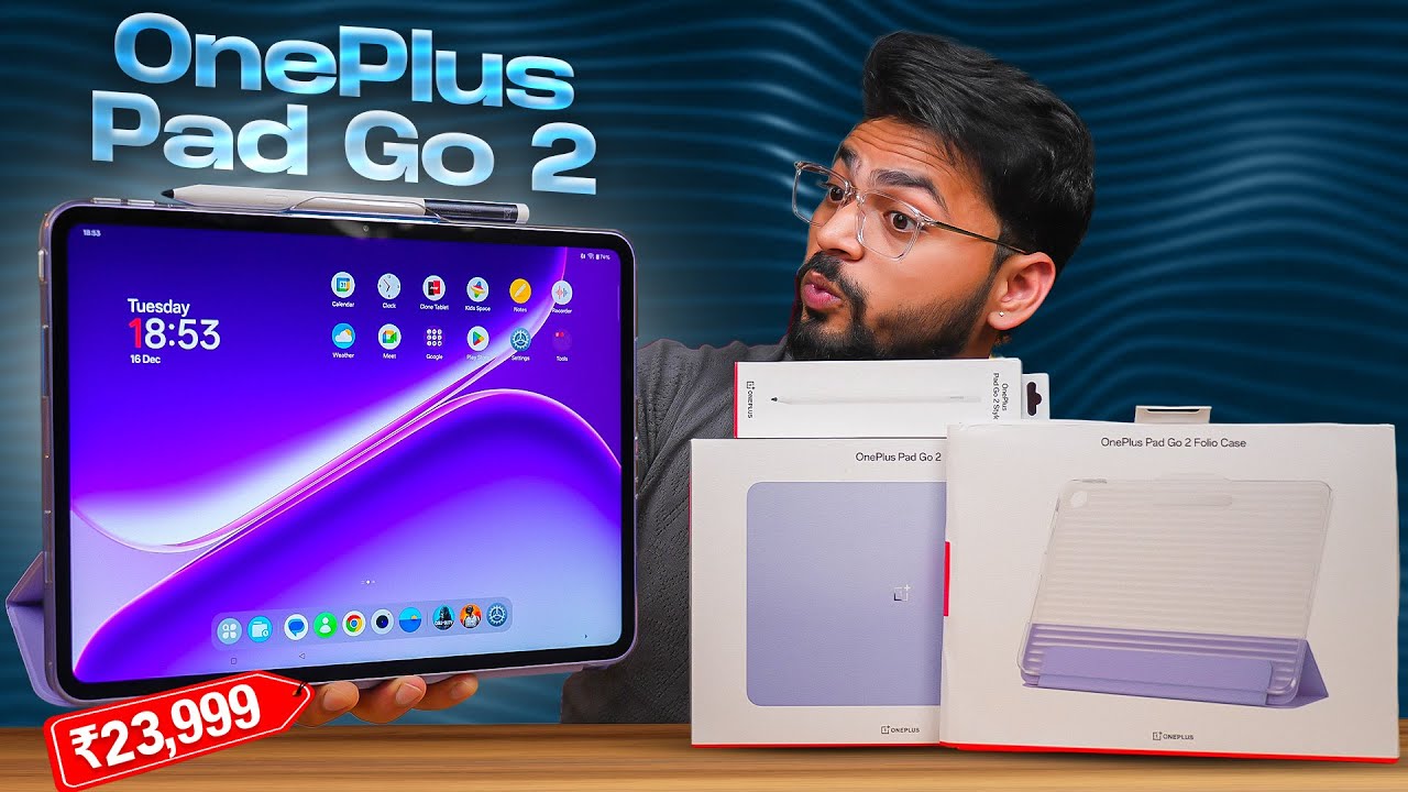 OnePlus Pad Go 2 Review 🔥 | 2.8K 120 Hz Display + 10050mAh 🔋 | OnePlus Pad Go 2 Stylo & Folio Case ⚡