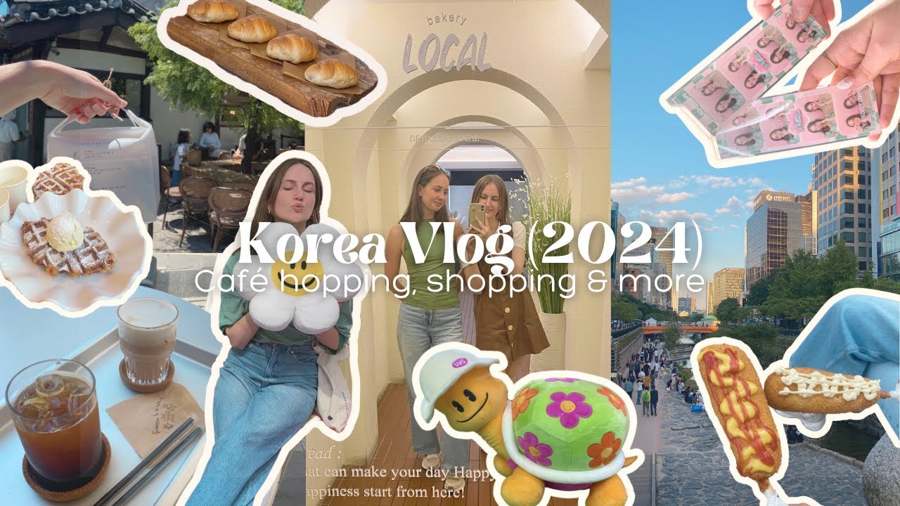 [VLOG] Trip to Korea (2024) | Aesthetic café-hopping & shopping in Seoul 🌿