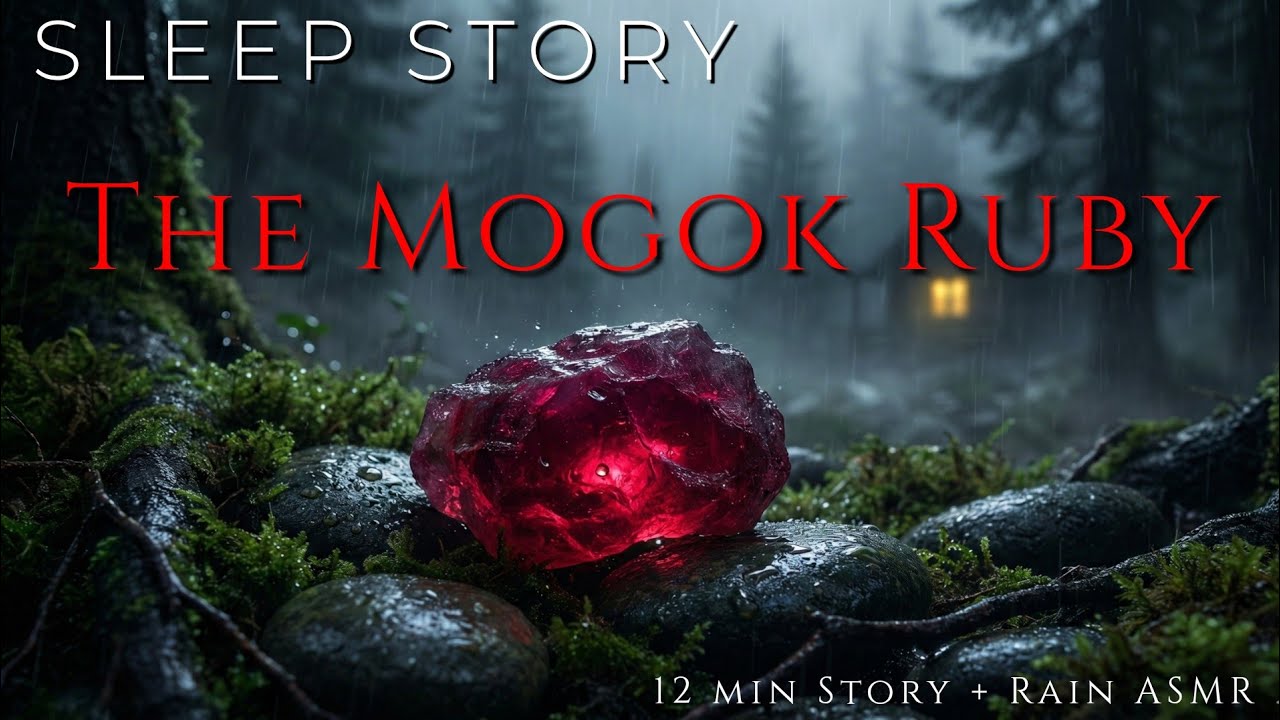 Bedtime Story for Adults :  The Lost Mogok Ruby  | Cozy Cabin Rain ASMR 🌧️
