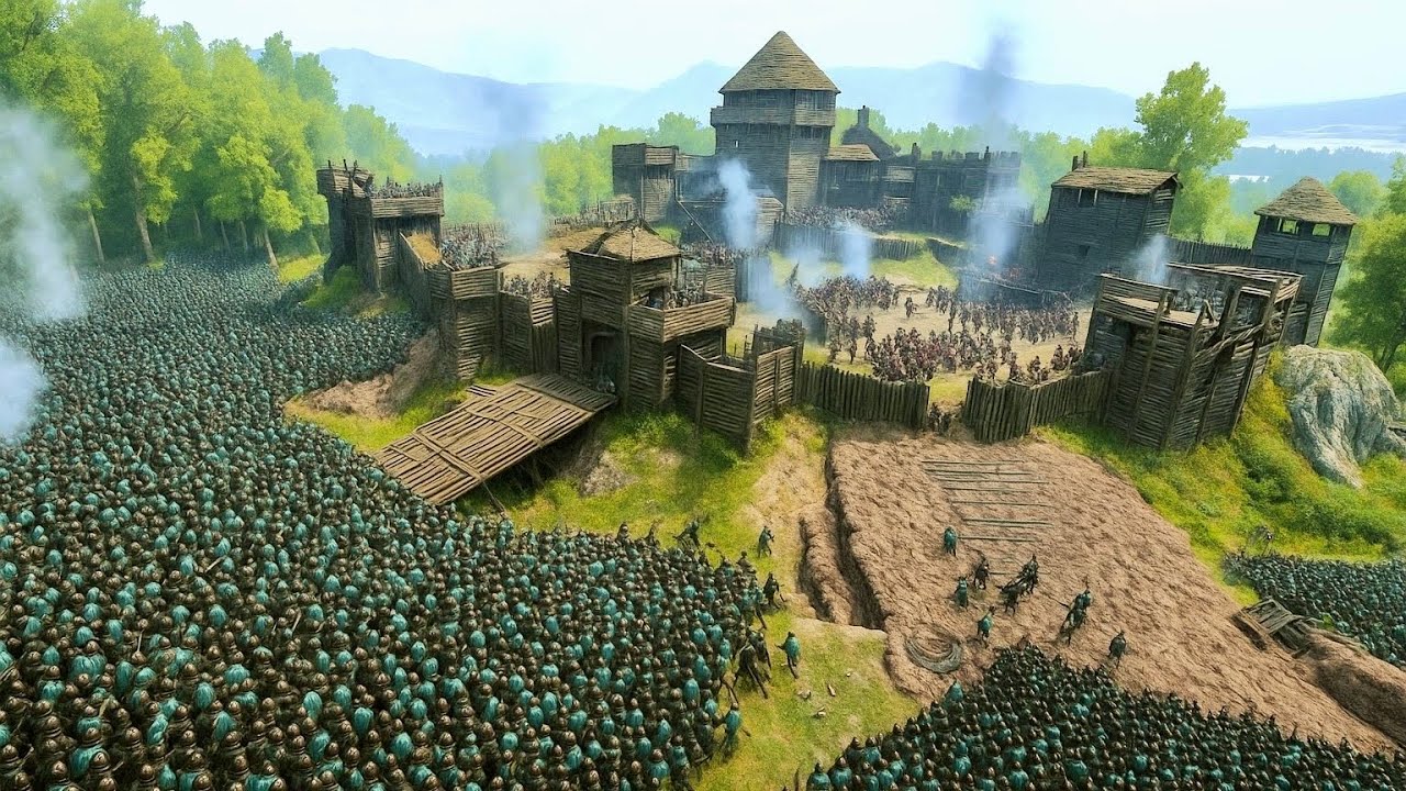 6,000 Battanians vs 5,000 Vlandians – Epic Bannerlord Siege Battle