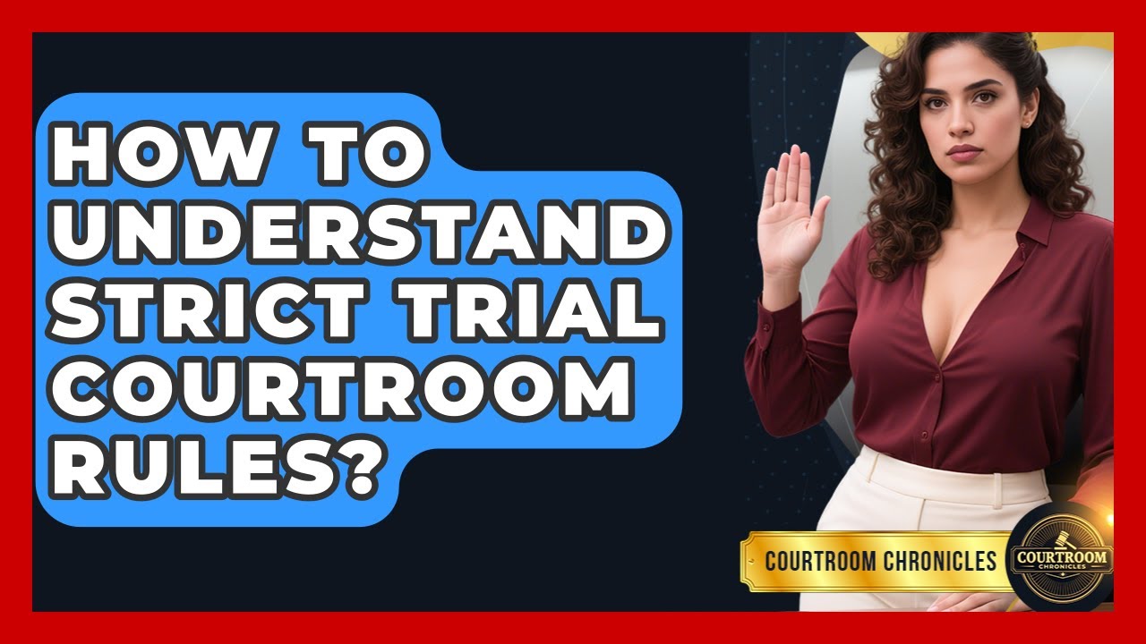 How To Understand Strict Trial Courtroom Rules? - Courtroom Chronicles