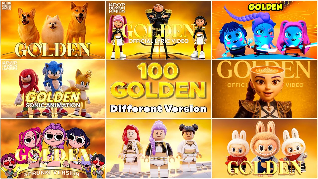 Song 'GOLDEN' Huntrix Through Different Versions ~ Guess The Song Golden KPOP DEMON HUNTERS