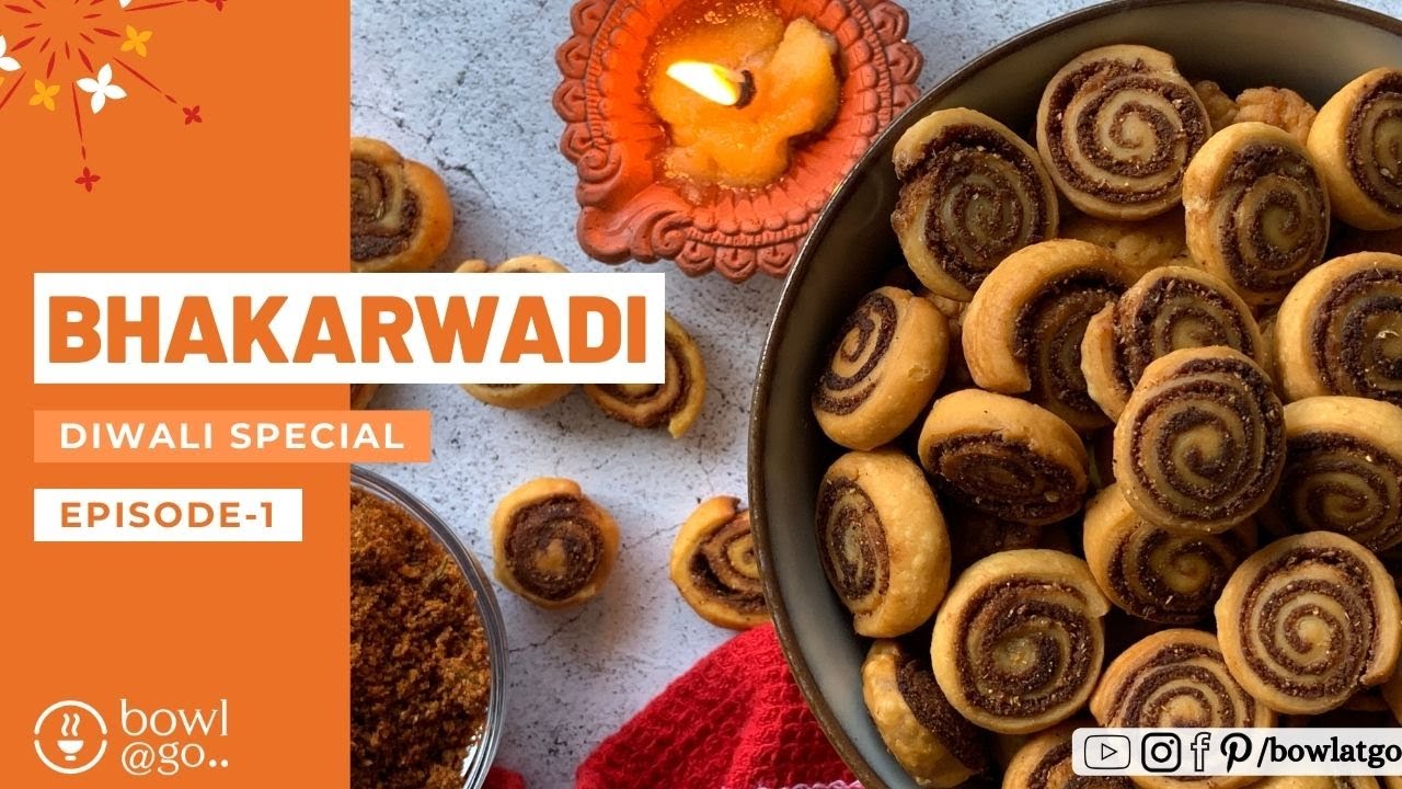 Simple Bhakarwadi बाकरवडी Recipe in hindi || Diwali Episode 1 || bowlatgo
