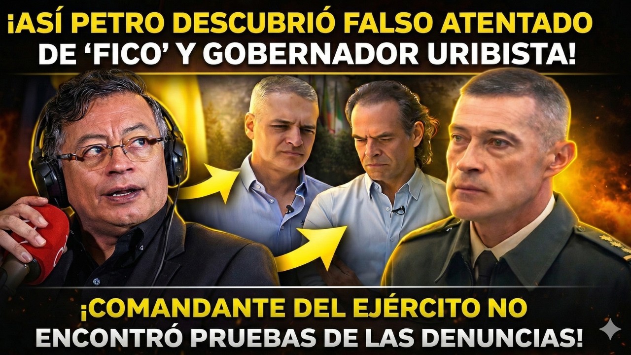 EXTRA 🚨¡Así PETRO DESBARATÓ DENUNCIA De 'FICO' Y Gob. URIBISTA! ¡HABLÓ COMANDANTE DEL EJÉRCITO!