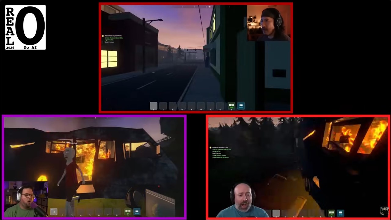 Markiplier, Bob and Wade play Schedule I - from all angles synchronized