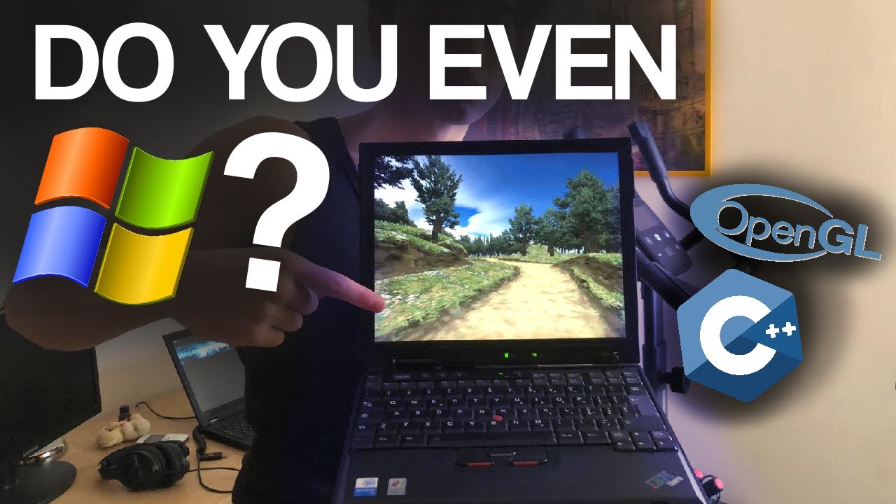making a game from scratch on a 2003 laptop (in a week & C++, OpenGL 1.3)