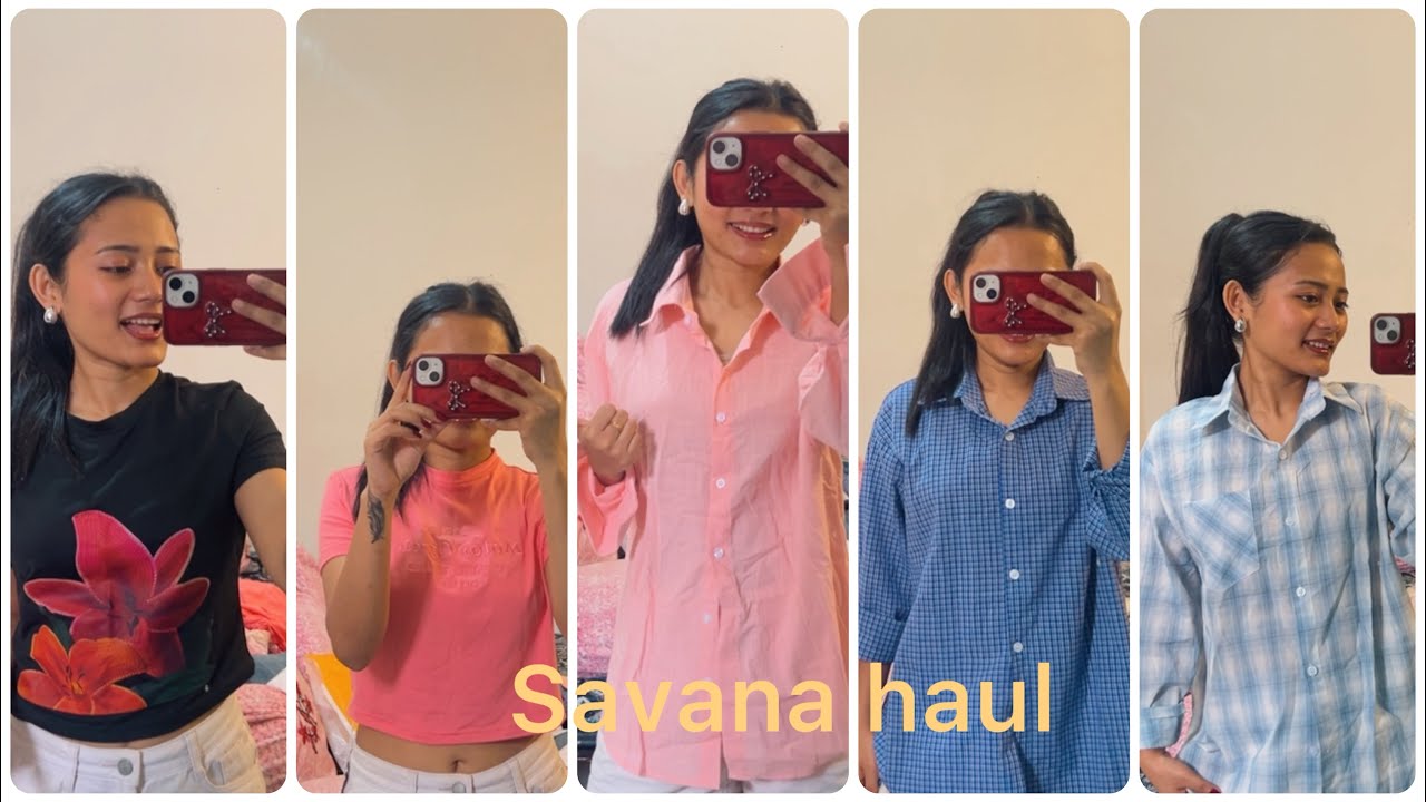 Savana & meesho haul 💛 shirts tops and Kurtis 6k ka shopping 🛍️ karliya 🫣🫣