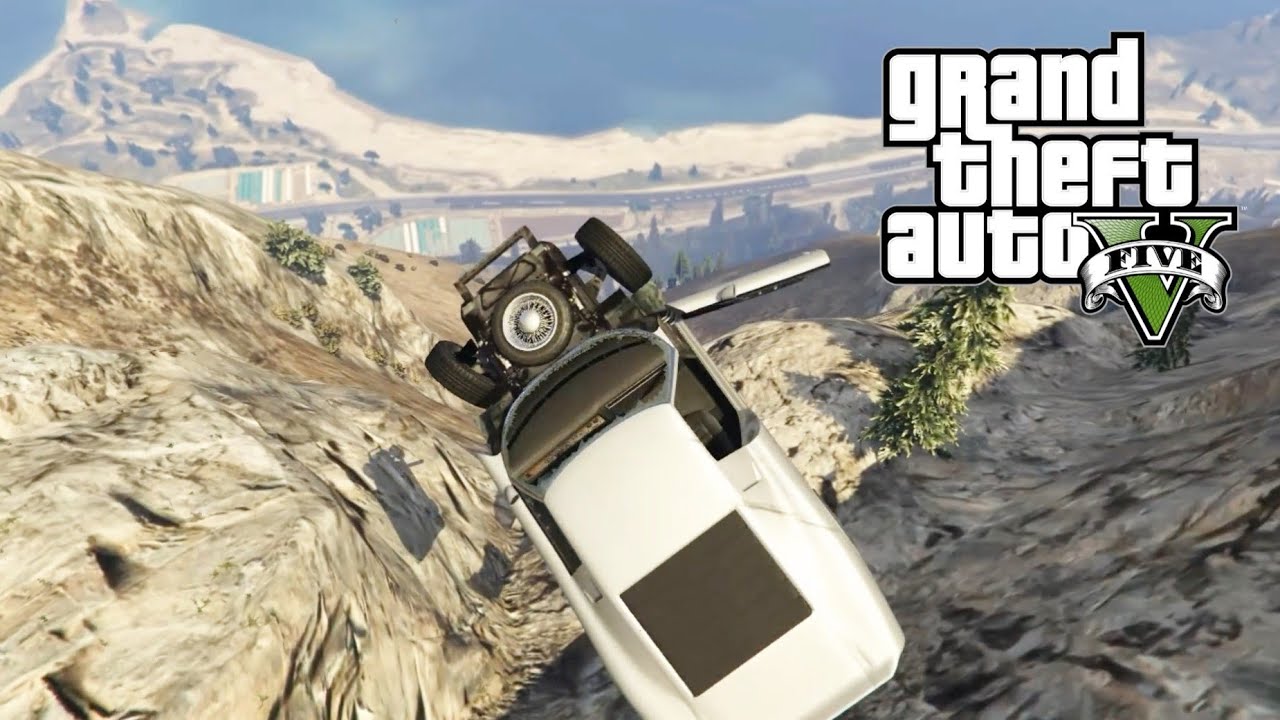 GTA 5 - Driving Cars Off Mount Chiliad | Crash Compilation