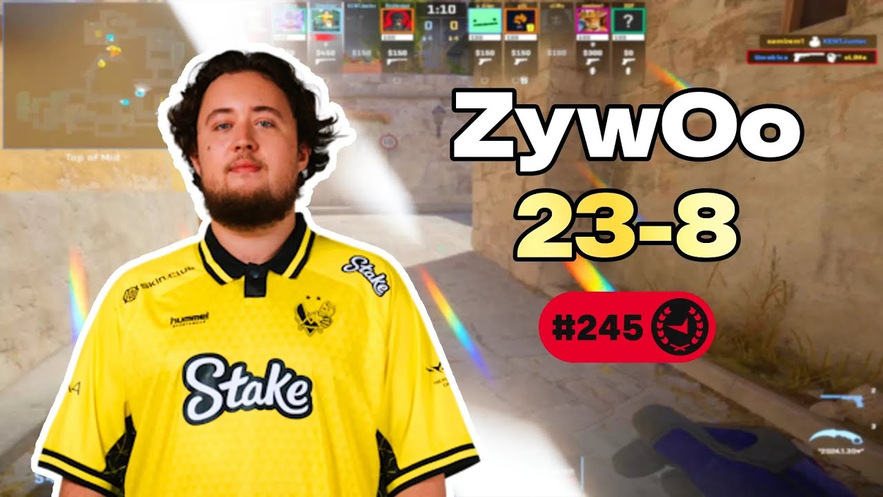 ZYWOO 23-8 EU FACEIT POV (Inferno) | 3886 ELO