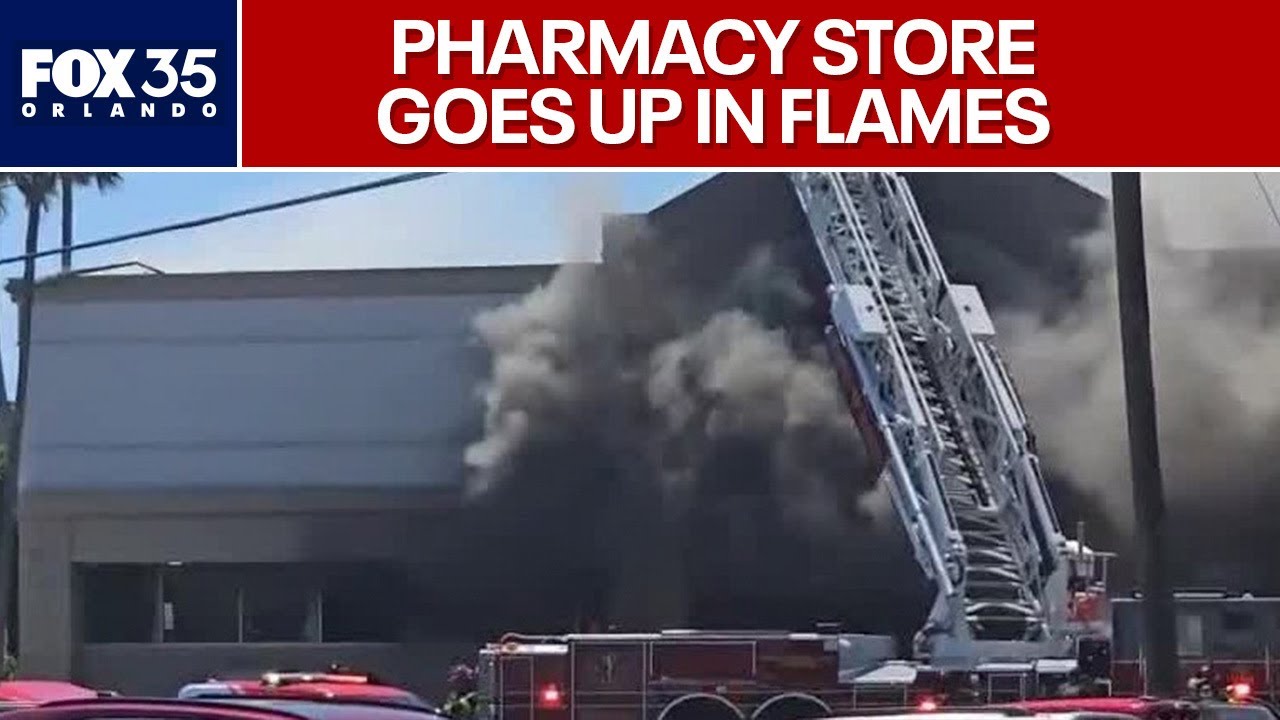 3 hurt after massive fire at Florida pharmacy store