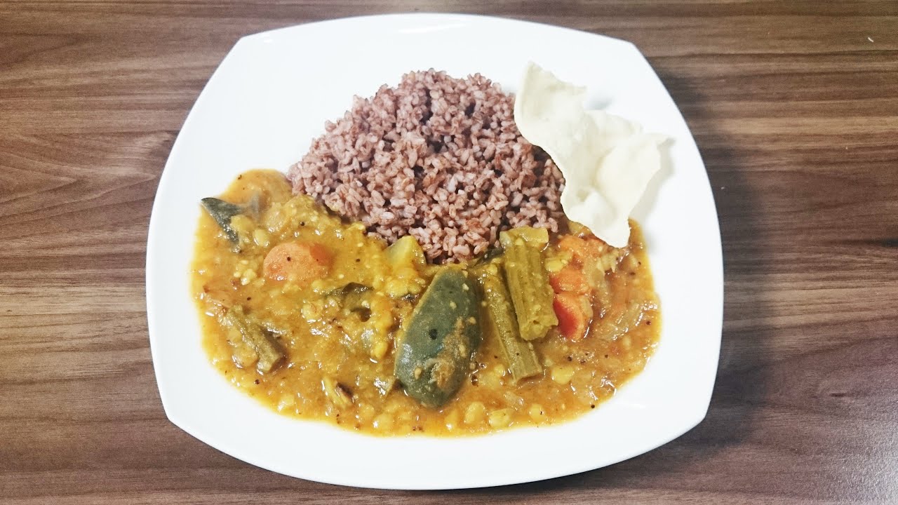 Sambar-Indisches Linsen-Gemüse-Curry Rezept-Spezialitäten aus Südindien & Sri Lanka