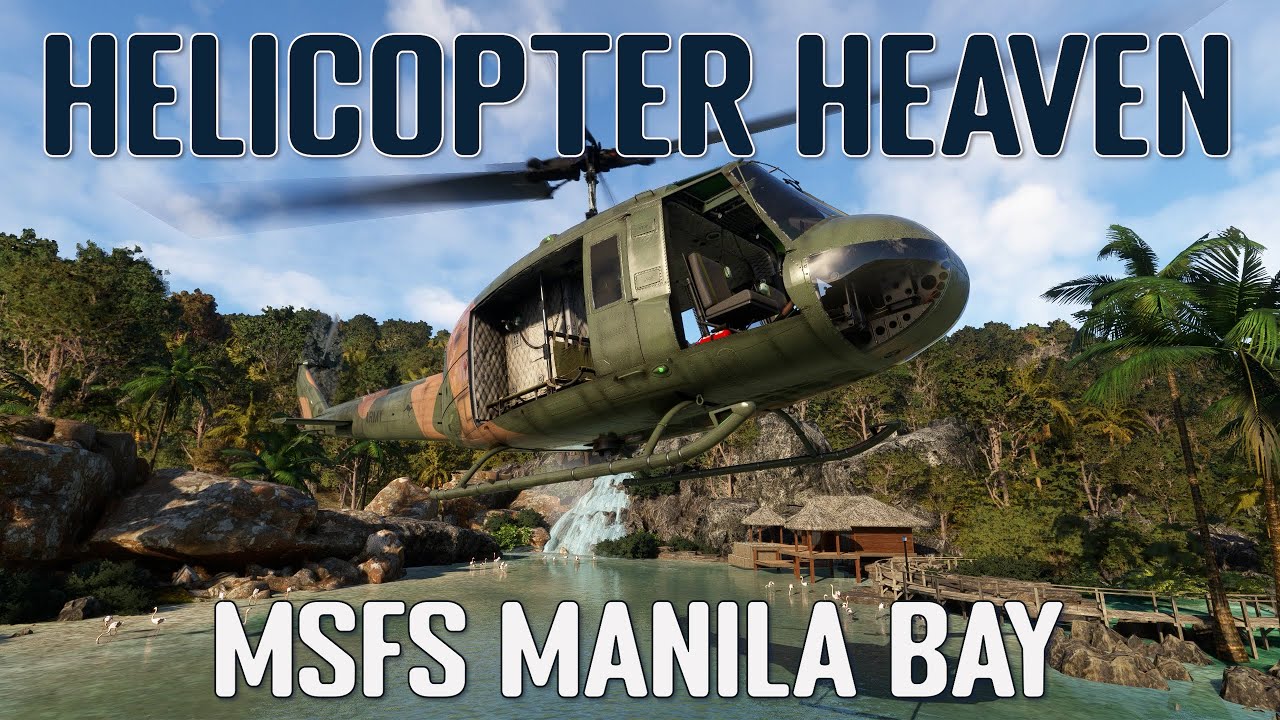Cove Dusting Cli4D Designs Manila Bay in the Huey UH-1H by Taog's Hangar