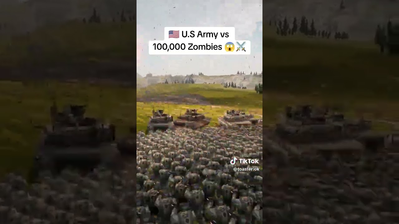 Zombies vs USA Army A lot of enthusiasm