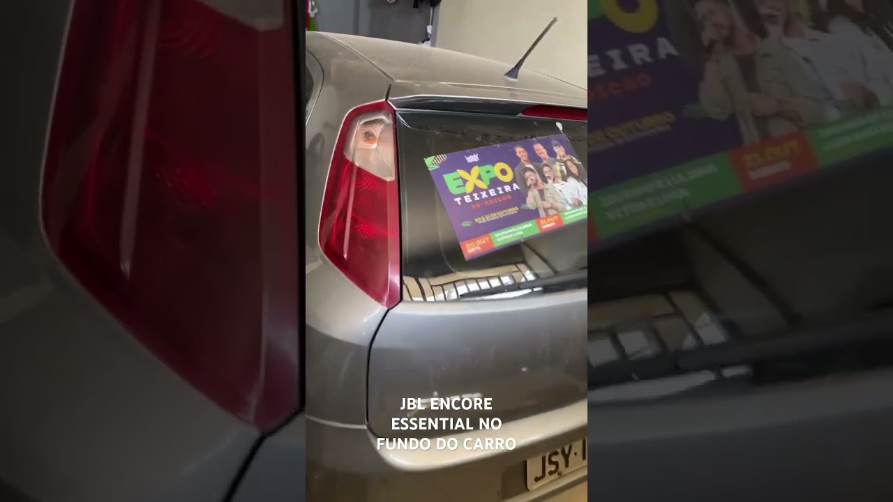 JBL ENCORE ESSENTIAL NO FUNDO DO CARRO - TESTE DE GRAVE