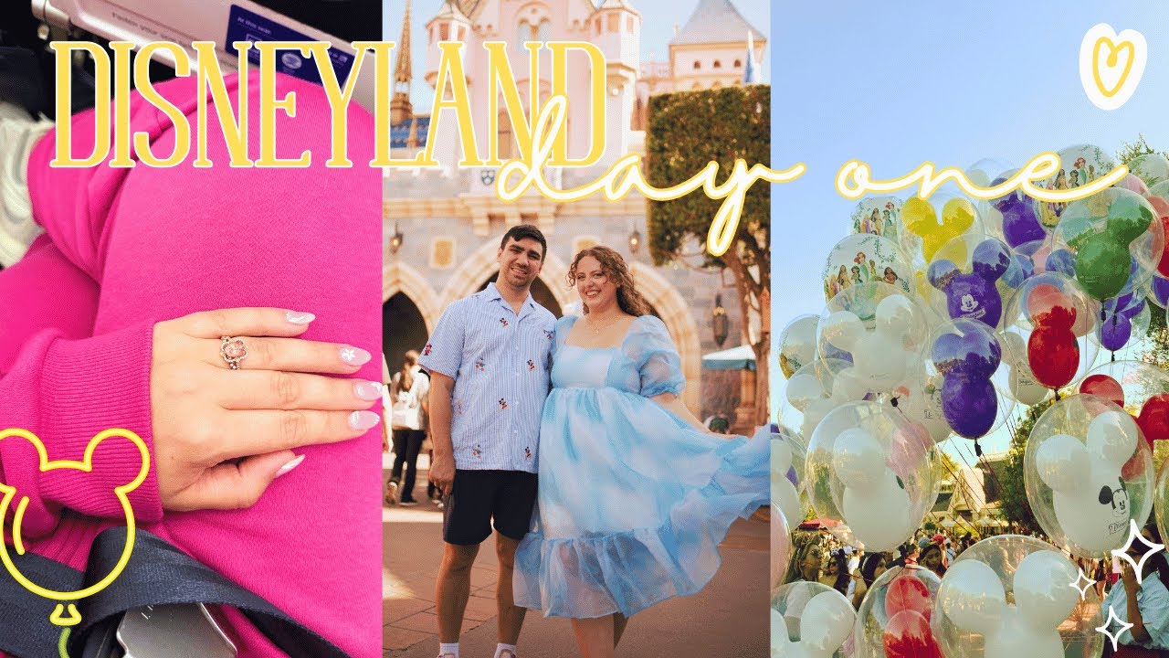 OUR FIRST TIME IN DISNEYLAND 🐭✨🏰 Honeymoon Vlog, Travel Day, Checking in to Disneyland Hotel & more!