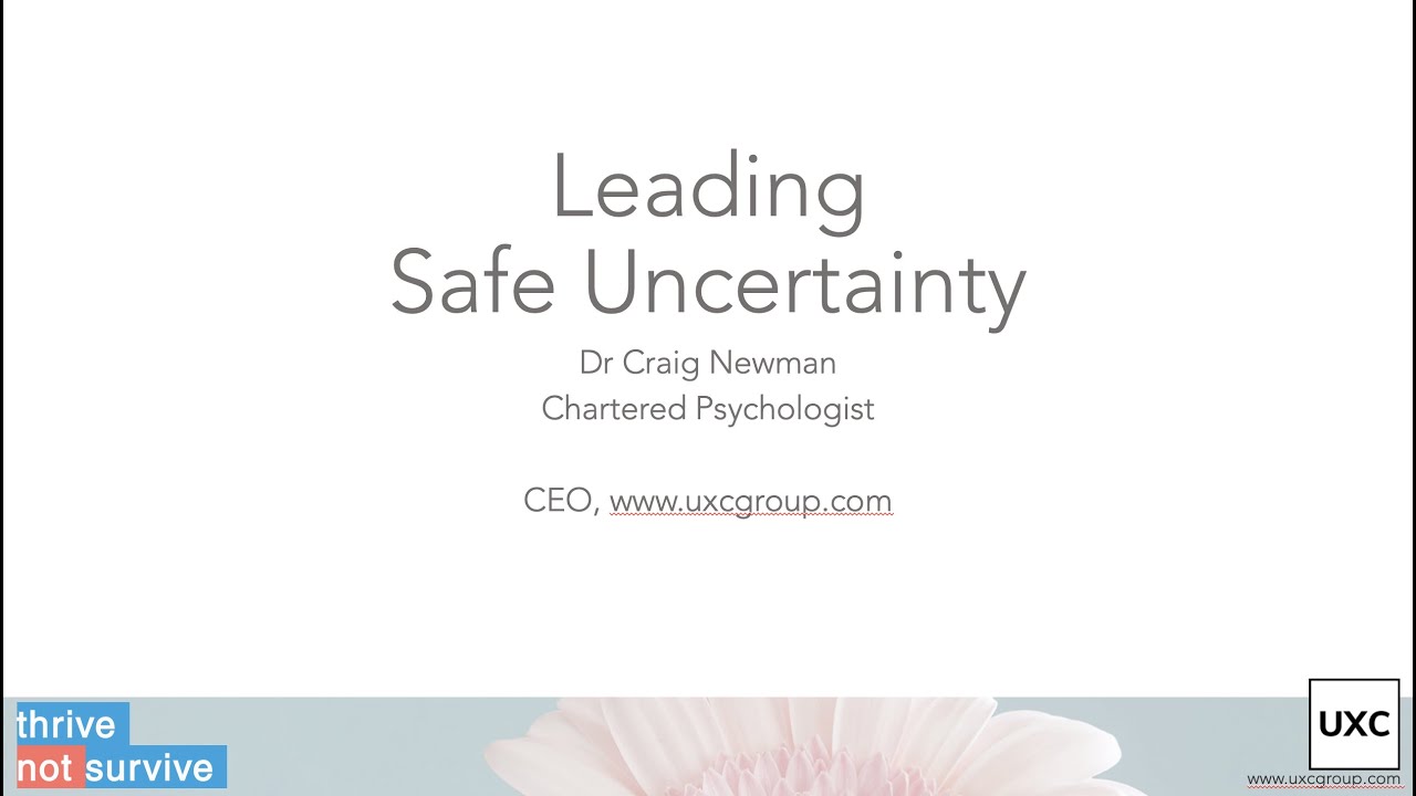 Leading Safe Uncertainty in NHS Primary Care