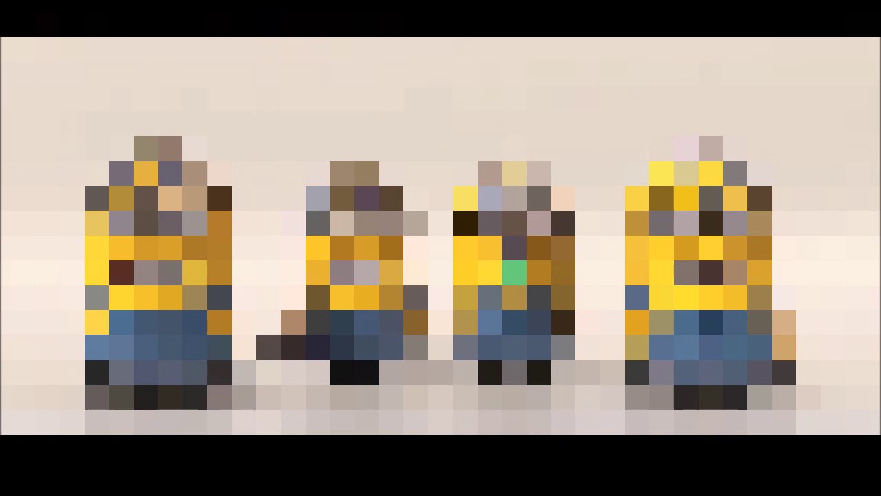 minion banana song but everytime banana is said it gets more pixelated