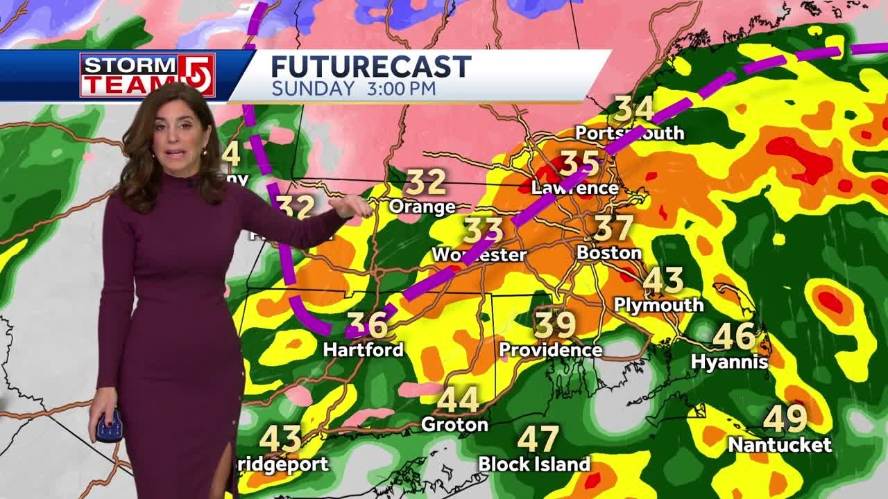 Video: Storm transitions to icy mix, rain