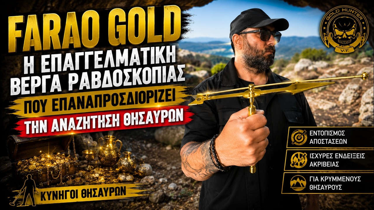 FARAO GOLD: Η Επαγγελματική Βέργα Ραβδοσκοπίας που Επαναπροσδιορίζει την Αναζήτηση Θησαυρών