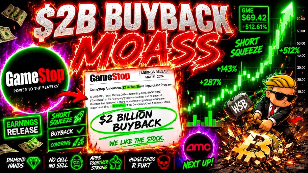 GAMESTOP $2B STOCK BUYBACK!!!!! EARNINGS SMASH!!!! (WATCH ASAP)