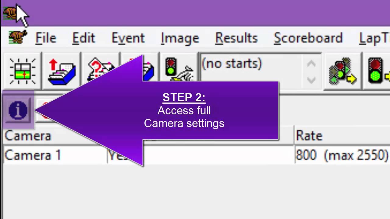 FinishLynx Tutorial: Software Camera Settings