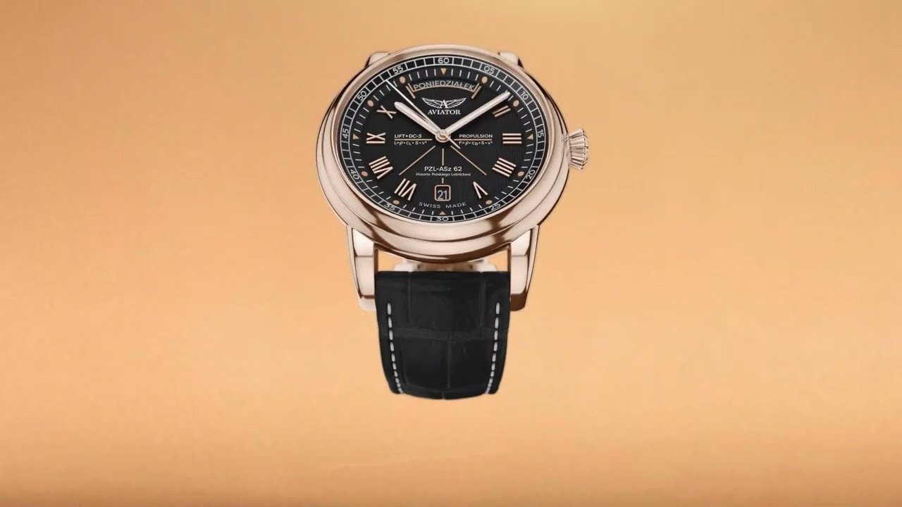 Zegarki Aviator Douglas Day-Date Polish Edition | Zegarownia.pl