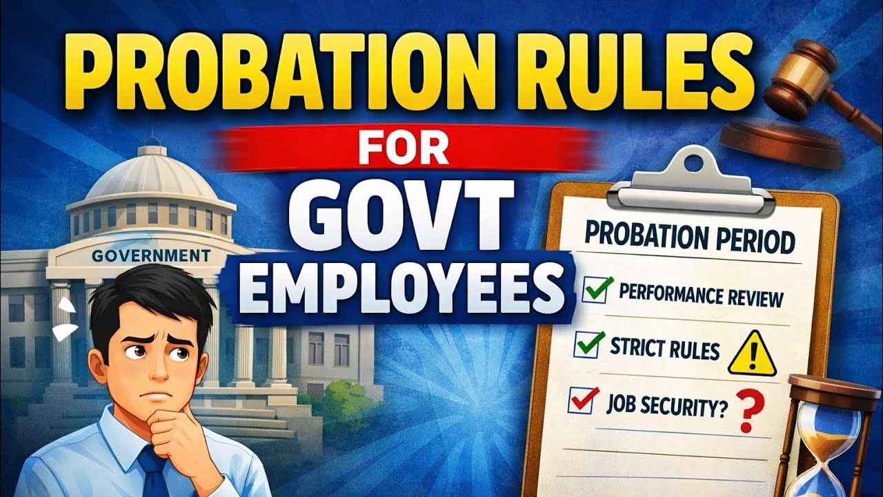 ప్రొబేషన్  రూల్స్ I Probation in Govt Service Explained | Rights, Period & Confirmation