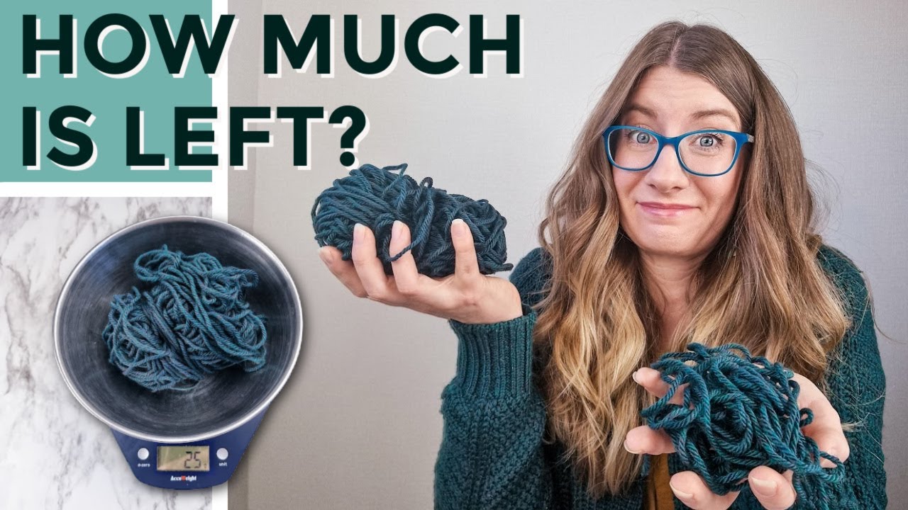 Calculating the yardage of leftover yarn