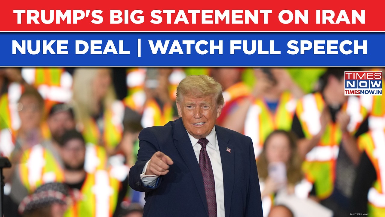 US President Trump's Big Statement On Iran Nuclear Deal After Switzerland Talks | Watch Full Speech