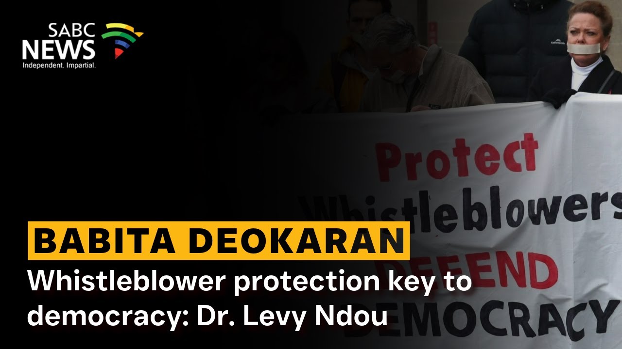 Whistleblower protection key to democracy: Dr. Levy Ndou