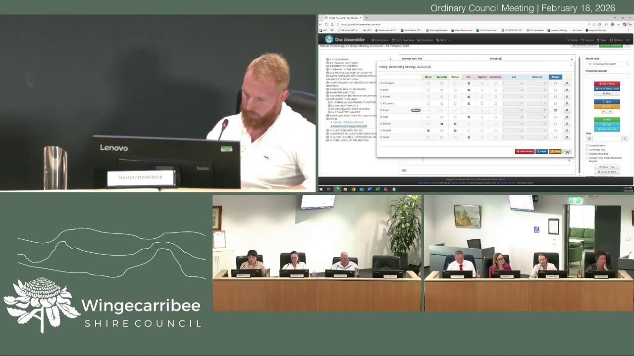 Ordinary Council Meeting - 18 February 2026