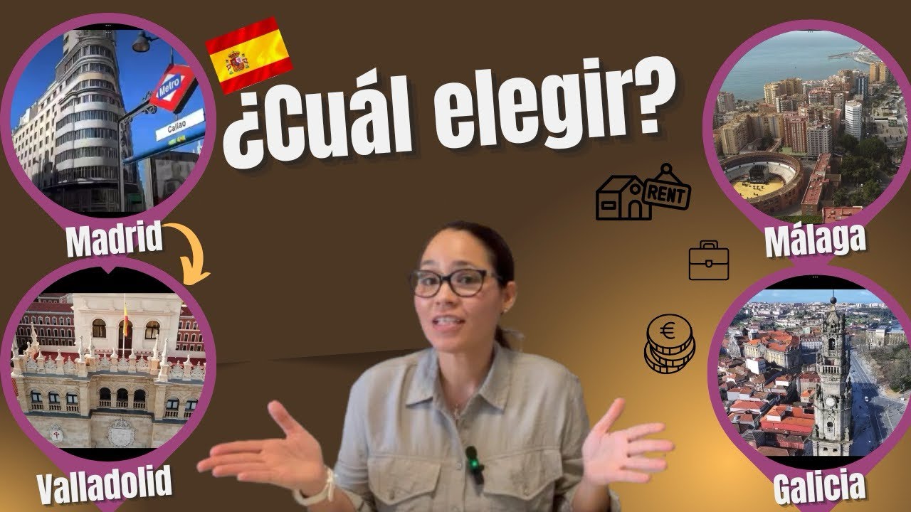 📍¿Dónde vivir en España en 2025? 🇪🇸Madrid vs Málaga vs Valladolid vs Galicia. 🏠