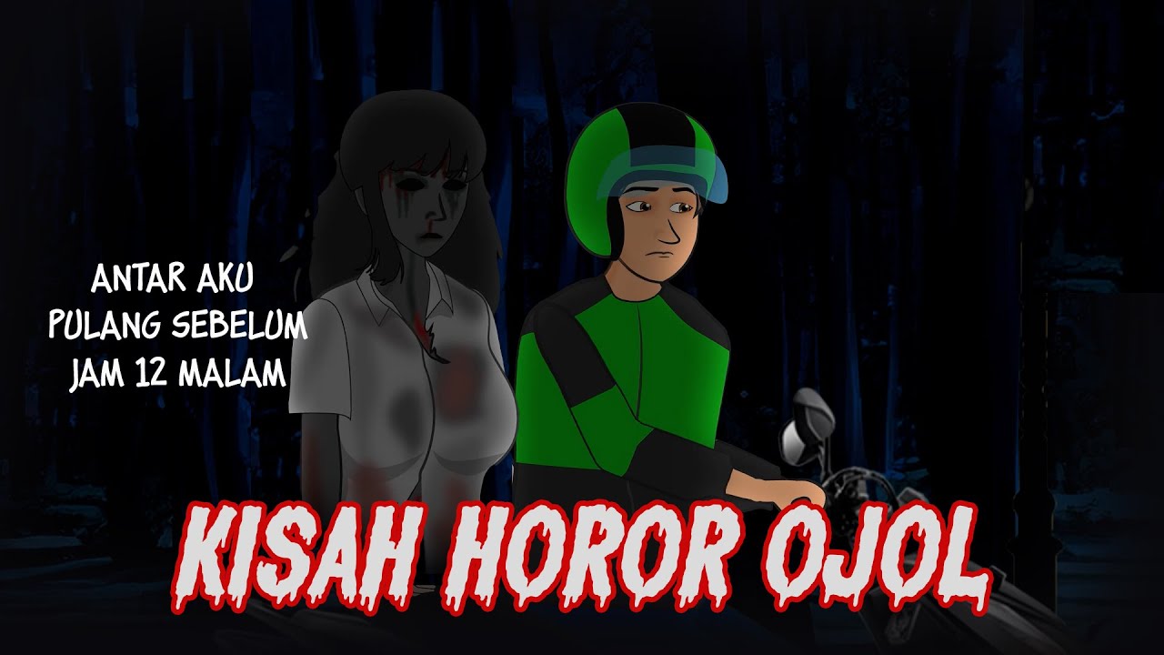 KISAH HOROR OJOL : Dapet Penumpang Hantu | Kartun hantu, Animasi Azab