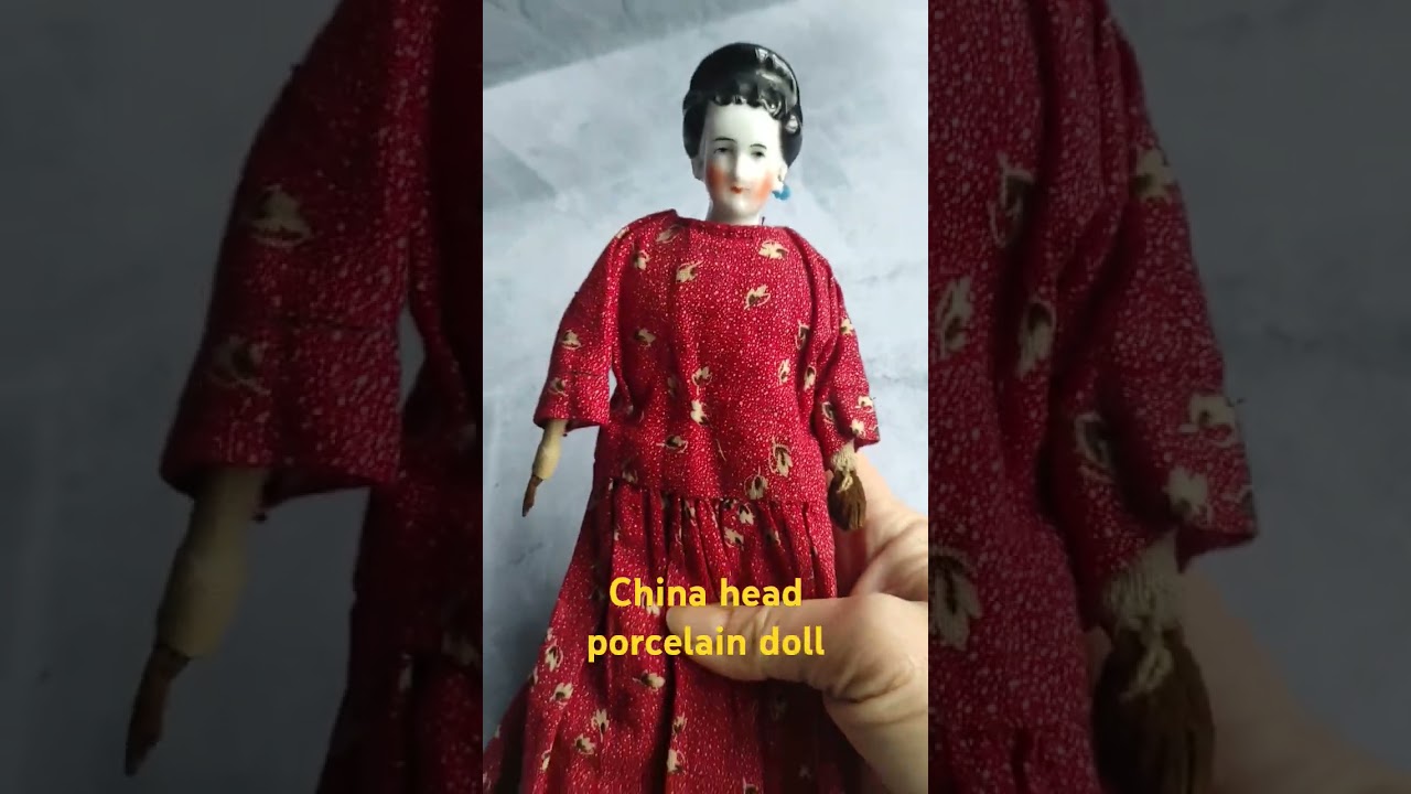 Vintage China head porcelain doll