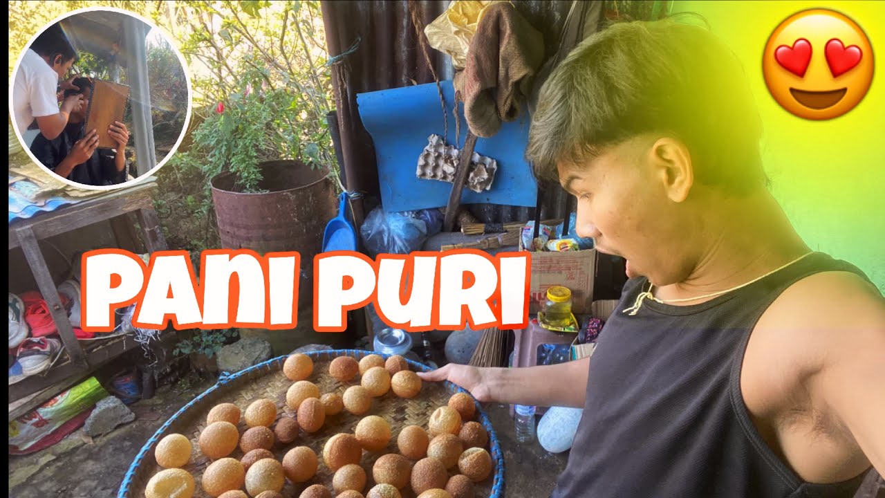 Aaja ghr ma pani puri party 🥳